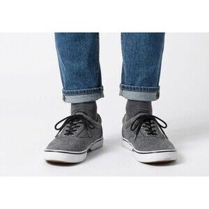 Sperry Halyard CVO Men's Size 13 Gray Wool Textile Boat Shoes Sneakers Low Top